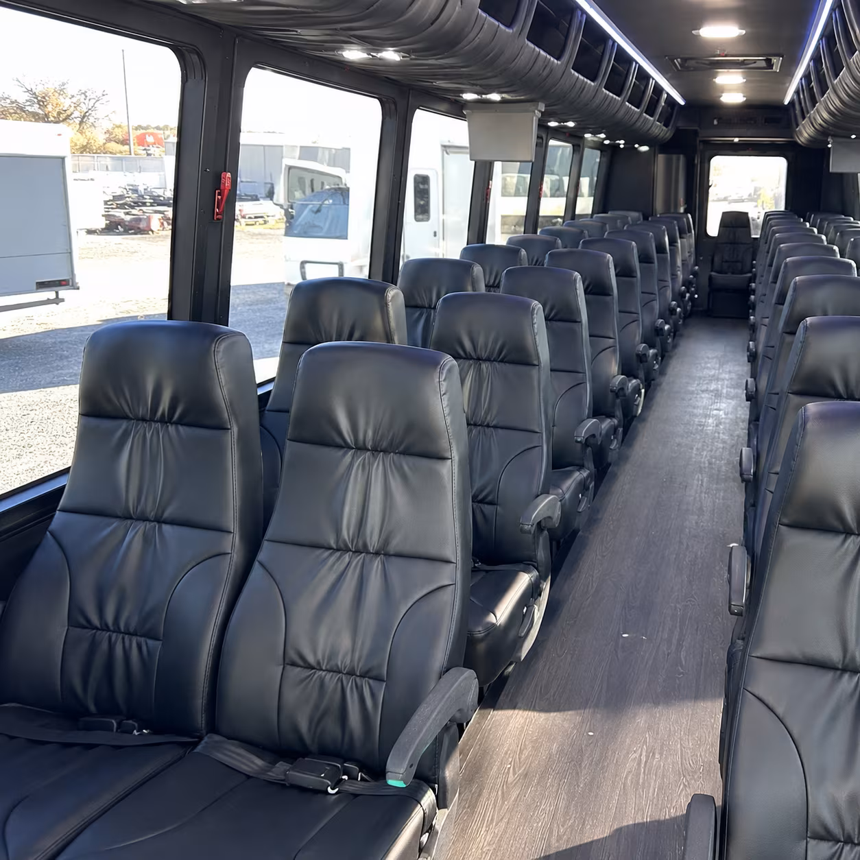 framingham 25 passenger minibus inside