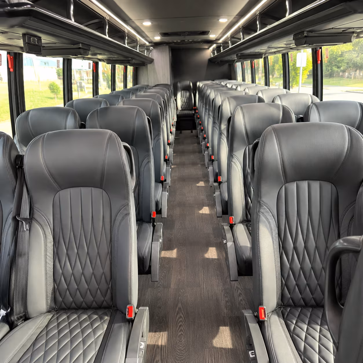 framingham 30 passenger minibus inside