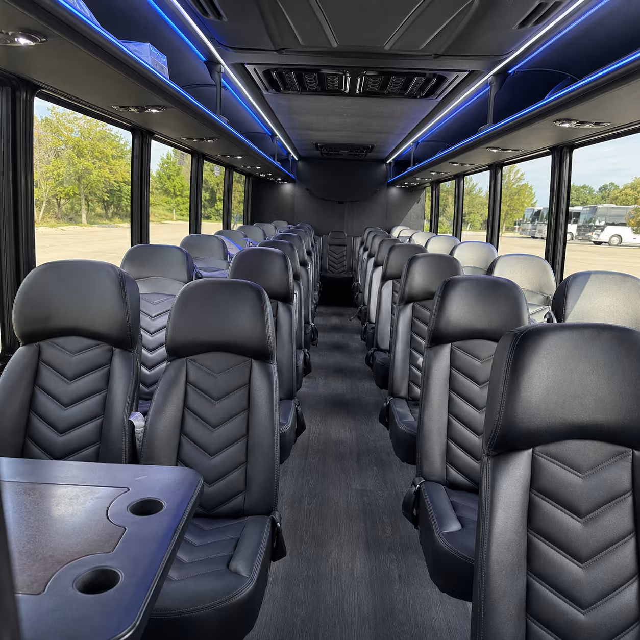 framingham 30 passenger minibus interior