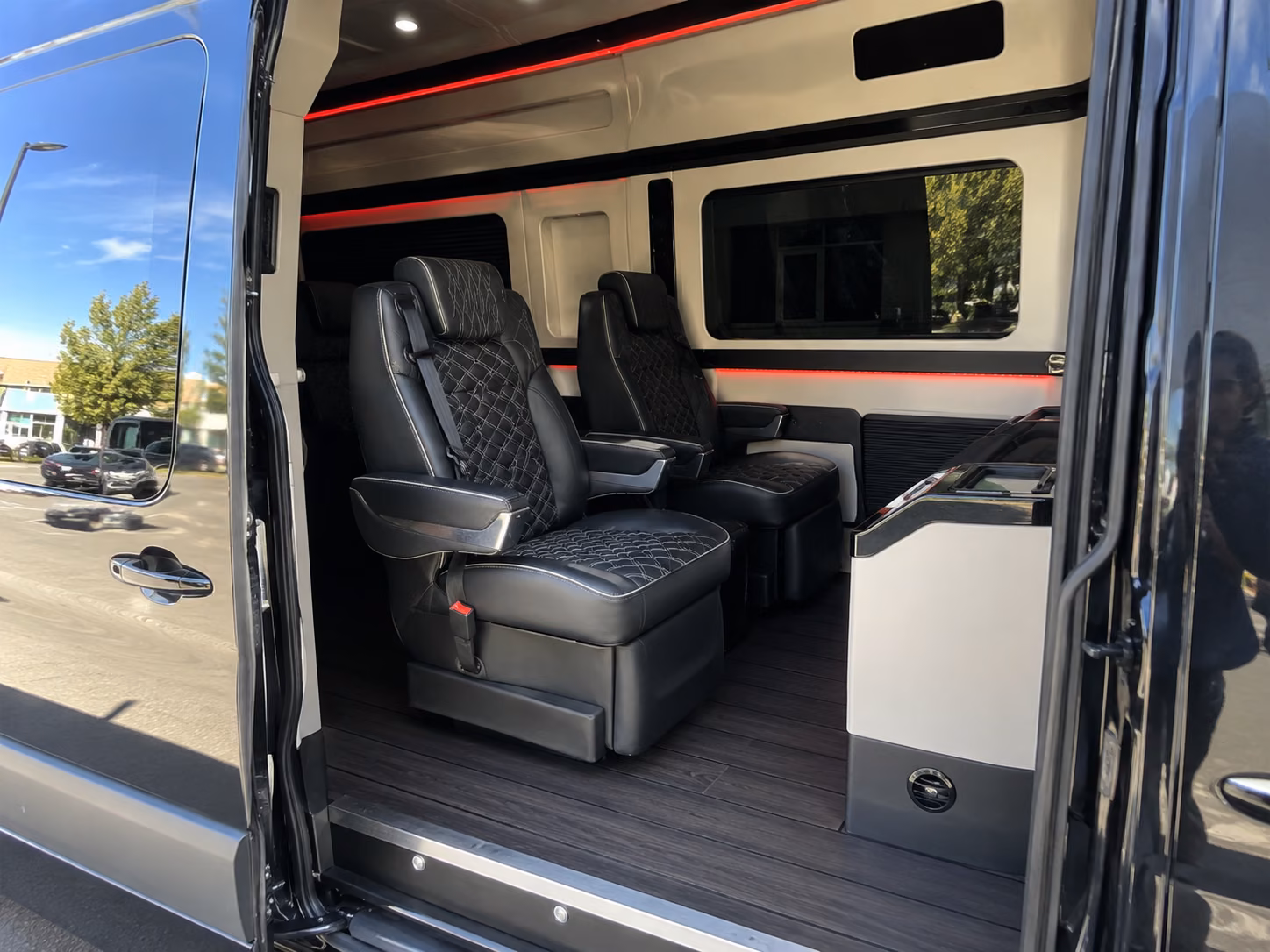 framingham sprinter van with driver inside